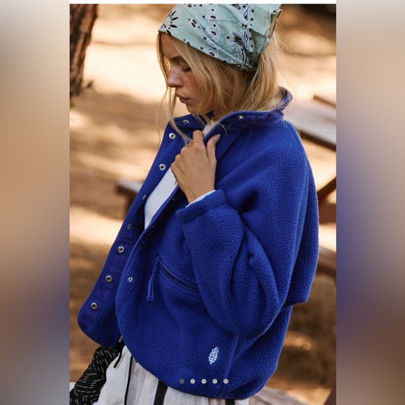 FP Movement Hit The Slopes Fleece Jacket in Sapphire